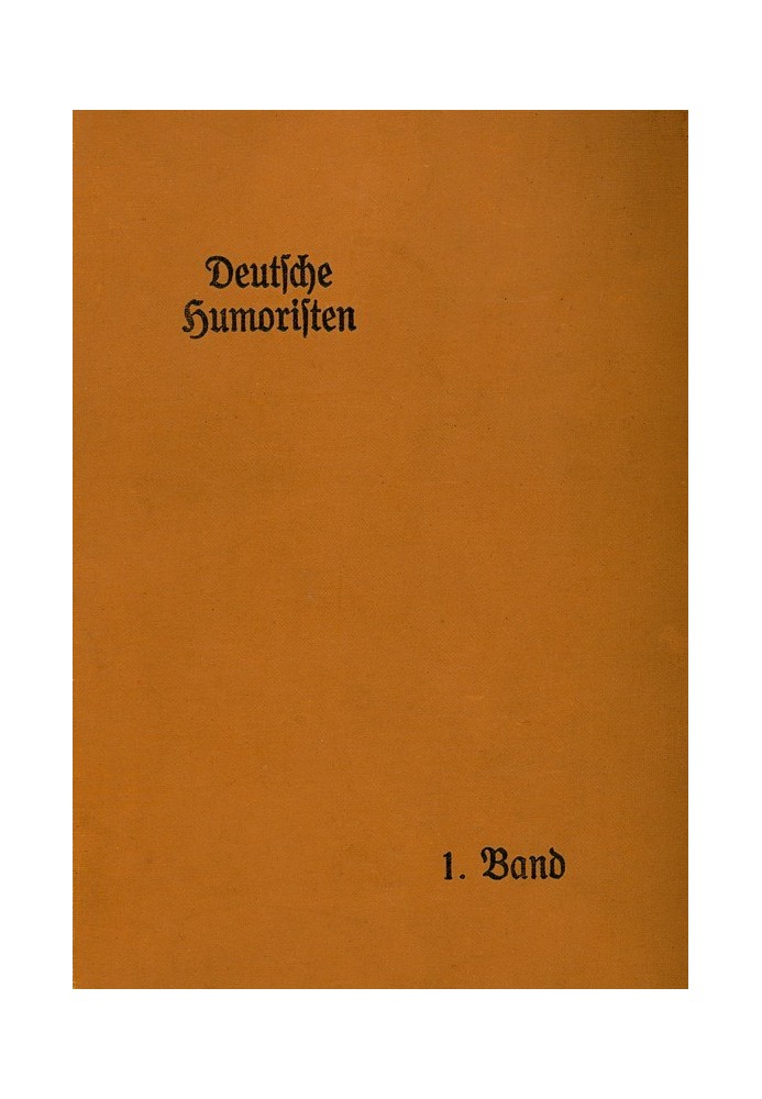 German humorists, 1st volume (of 8)