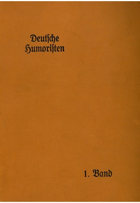 German humorists, 1st volume (of 8)