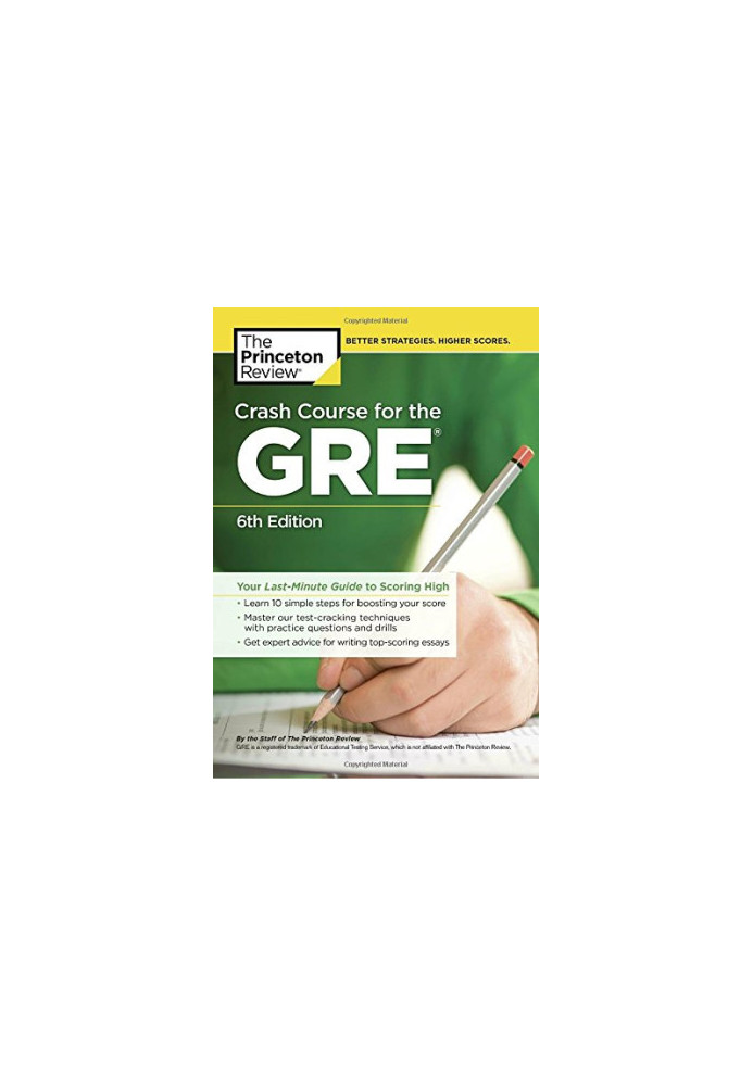 Crash Course for the GRE: Your Last-Minute Guide to Scoring High