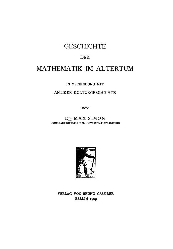 History of mathematics in antiquity in connection with ancient cultural history