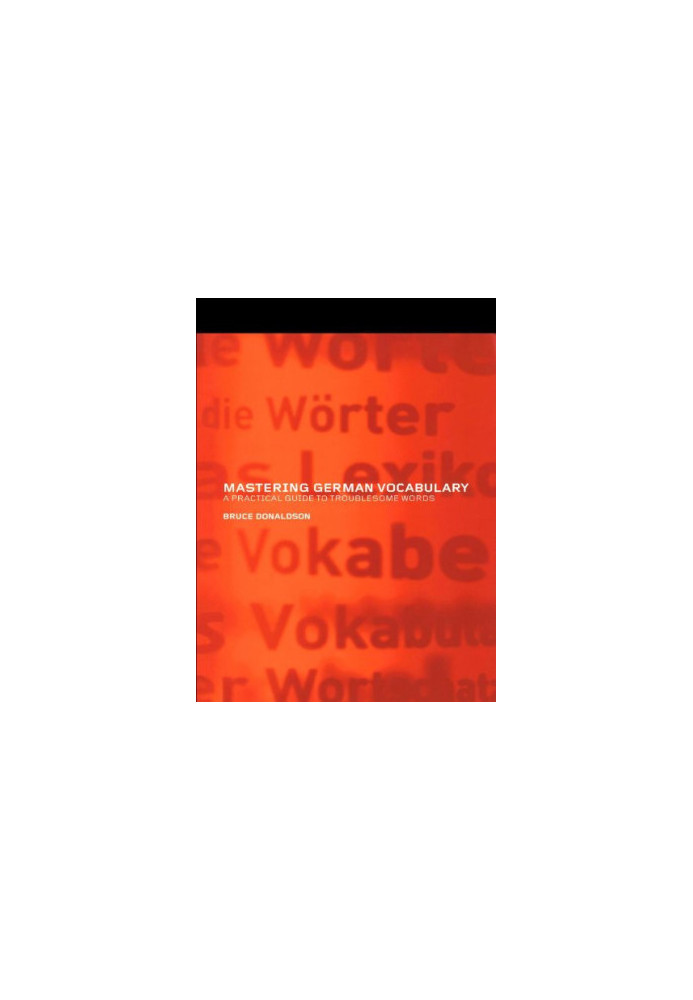 Mastering German vocabulary: a practical guide to troublesome words