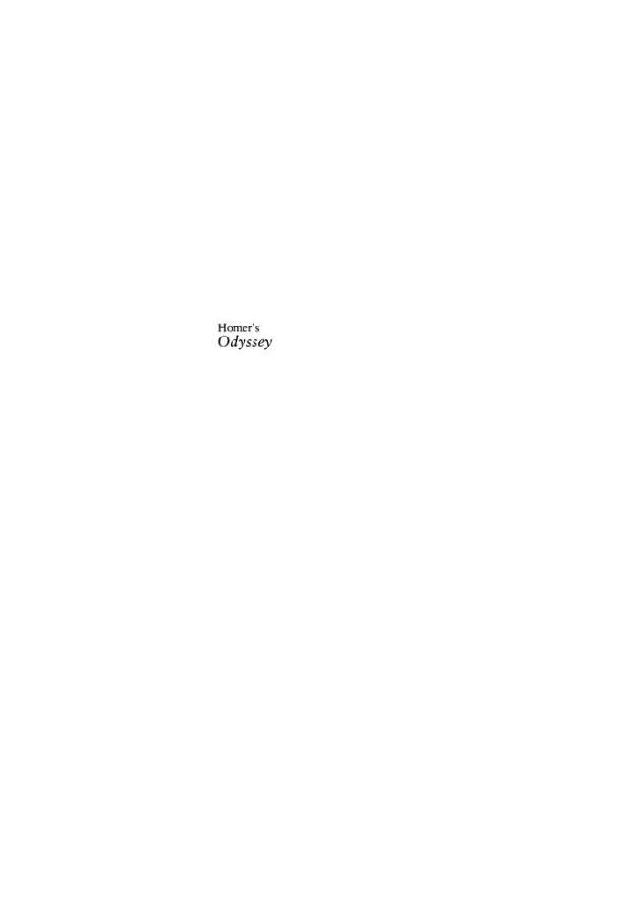 Homer’s Odyssey