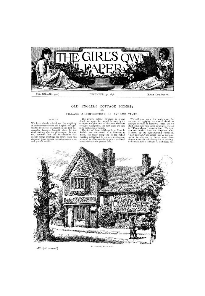 The Girl's Own Paper, Vol. XX, № 992, 31 грудня 1898 р