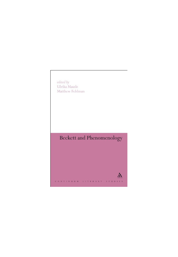Beckett and phenomenology