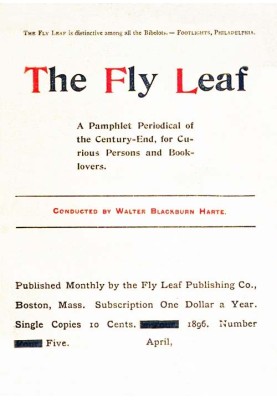 The Fly Leaf, No. 5, Vol. 1, April 1896