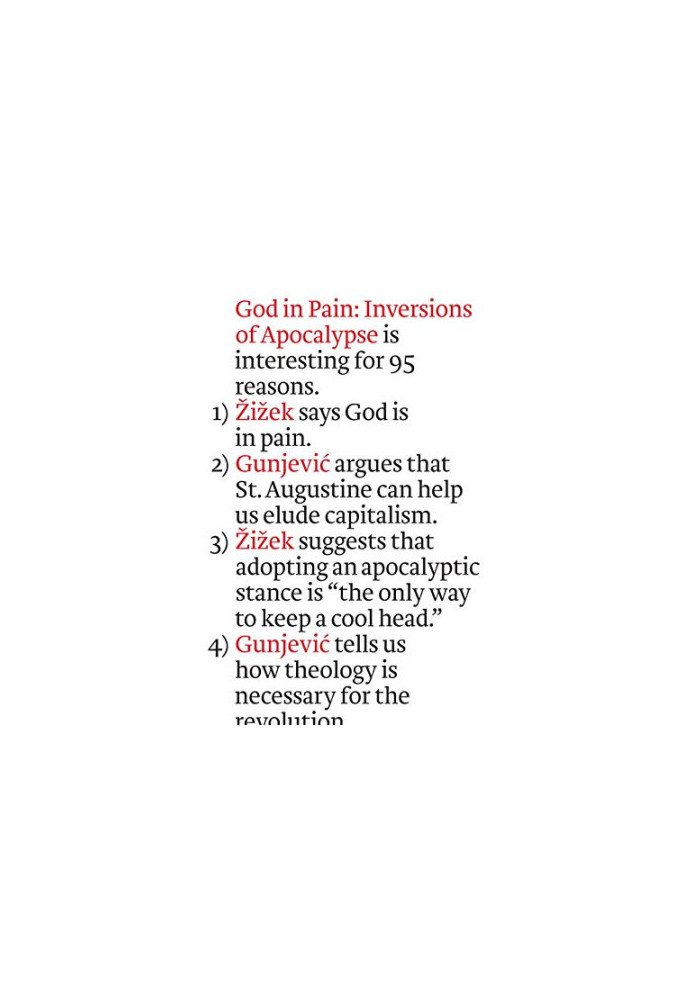 God in pain : inversions of Apocalypse