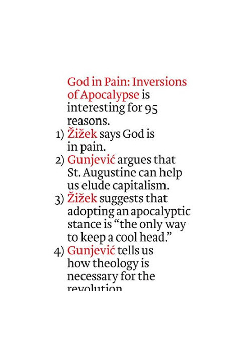God in pain : inversions of Apocalypse
