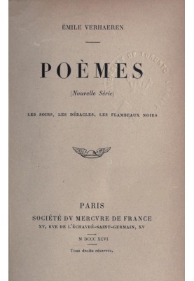 Poems (new series): Evenings, Debacles, Black torches