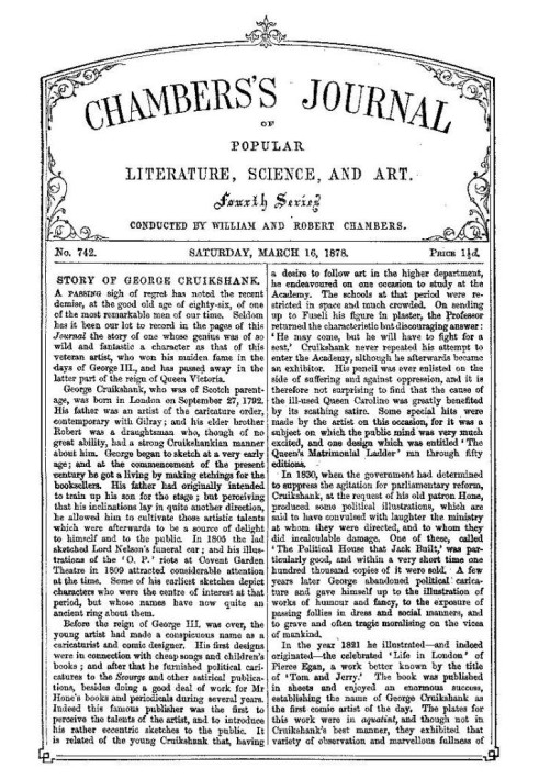 Chambers's Journal of Popular Literature, Science, and Art, № 742, 16 березня 1878 р.