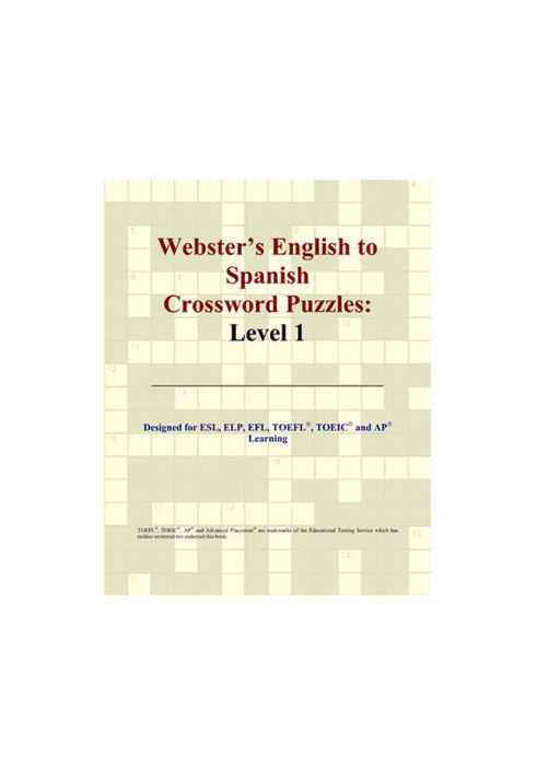 Webster's English to Spanish Crossword Puzzles: Level 1