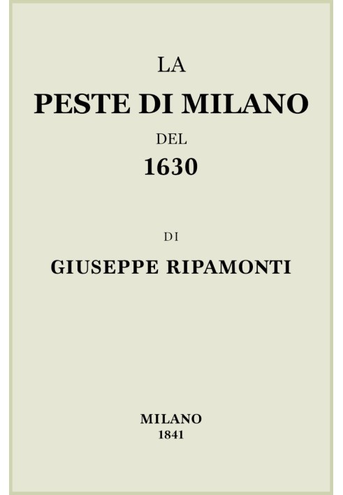 Миланская чума 1630 года.