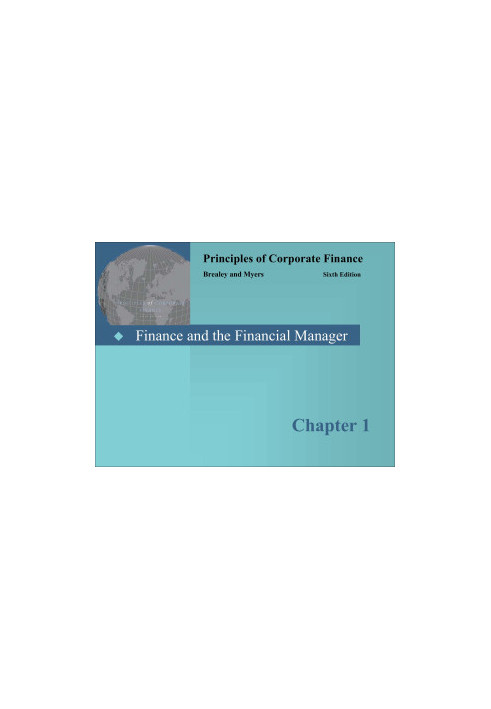 Principles of Corporate Finance