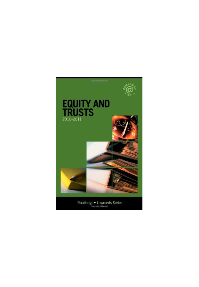 Equity and Trusts Lawcards 2010-2011