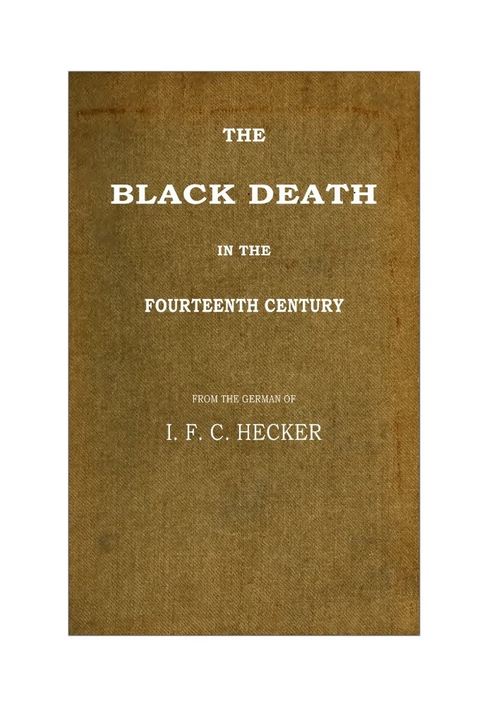 The Black Death in the Fourteenth Century