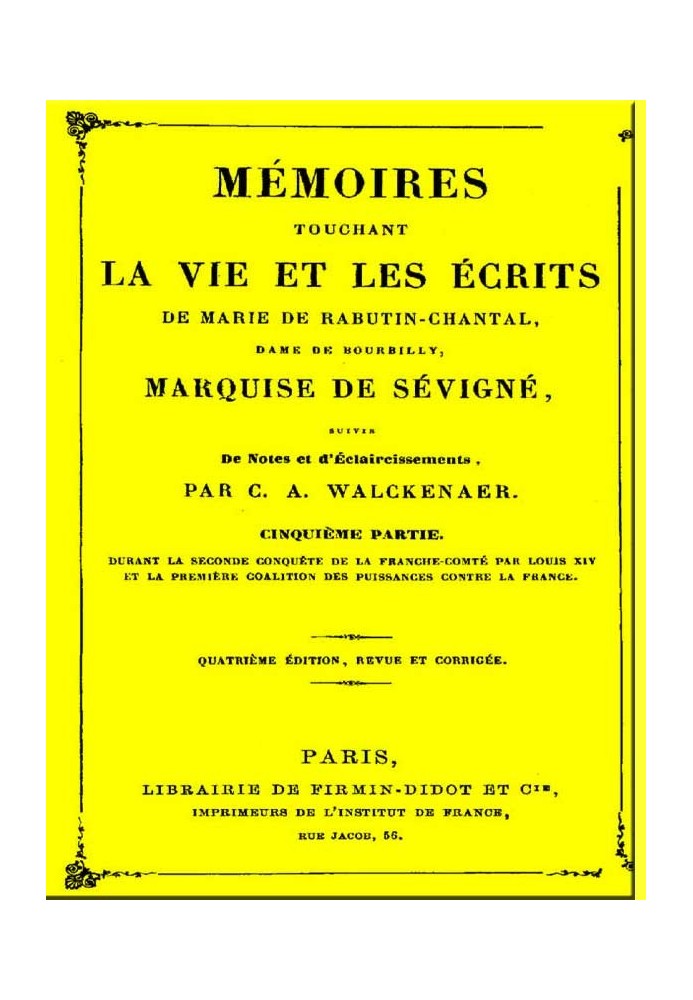 Мемуары, касающиеся жизни и творчества Мари де Рабутен-Шанталь, (5/6)