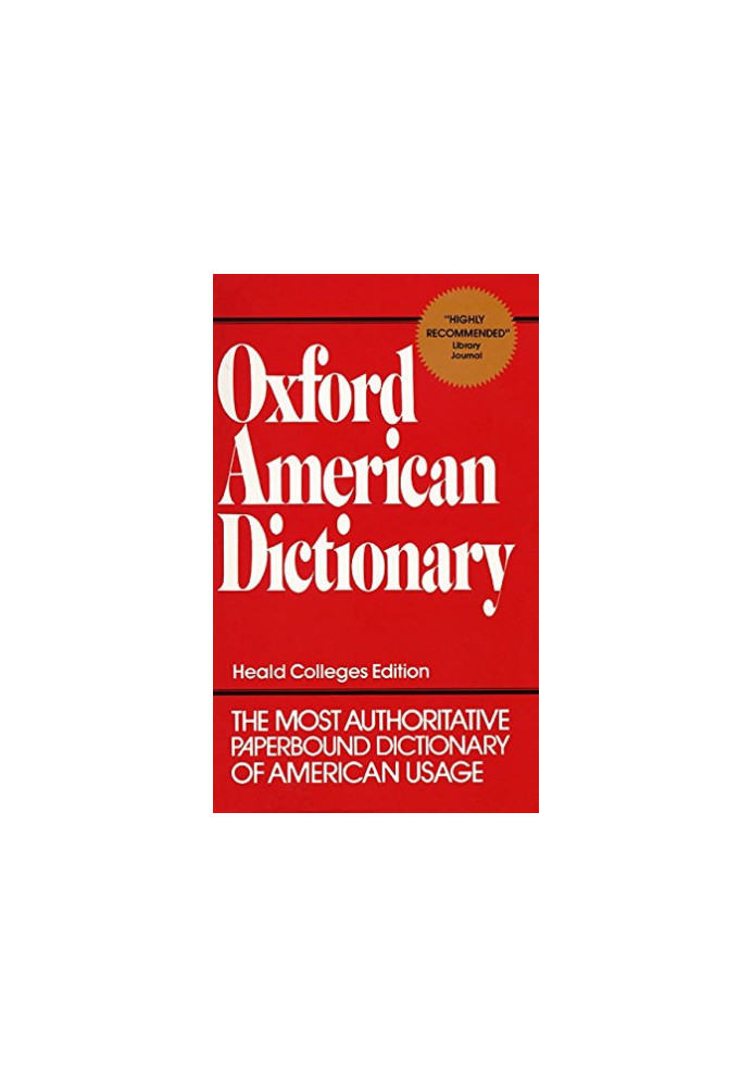 Oxford American Dictionary