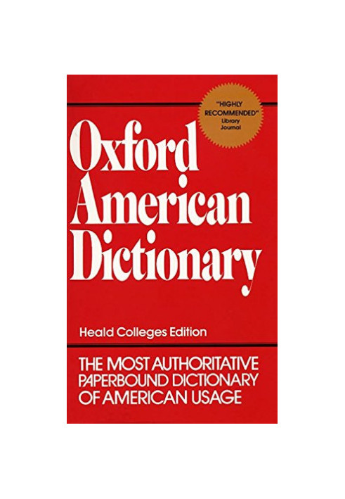 Oxford American Dictionary