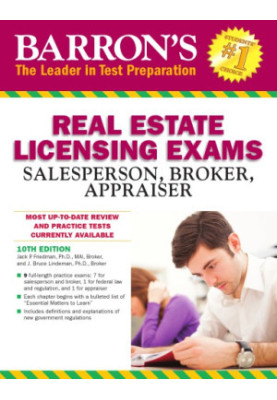 Barron's real estate licensing exams: salesperson, broker, appraiser