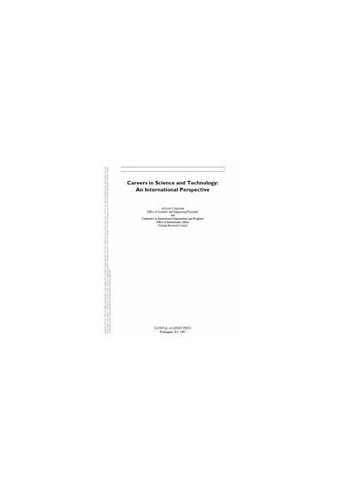 Careers in Science and Technology: An International Perspective