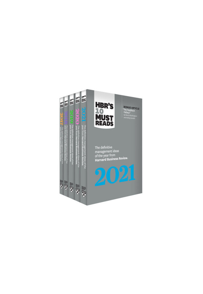 5 Years of Must Reads from HBR: 2021 Edition (5 Books)