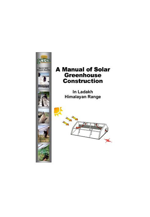 A Manual of Solar Greenhouse Construction