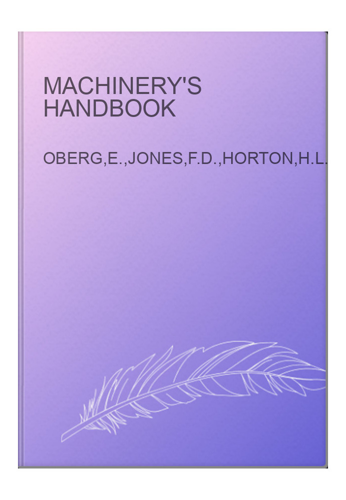 Machinery's Handbook