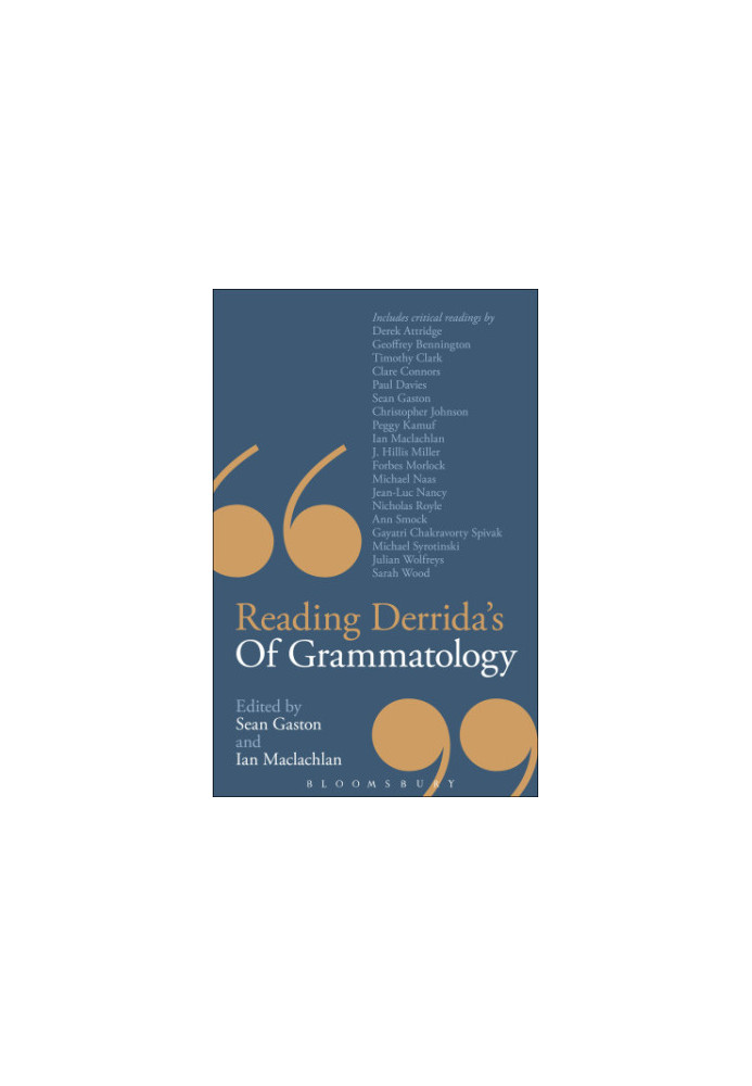 Reading Derrida's Of Grammatology
