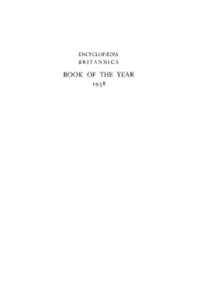 1938 Britannica Book of The Year