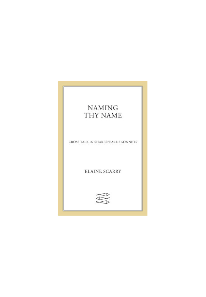 Naming thy name: cross talk in Shakespeare's sonnets