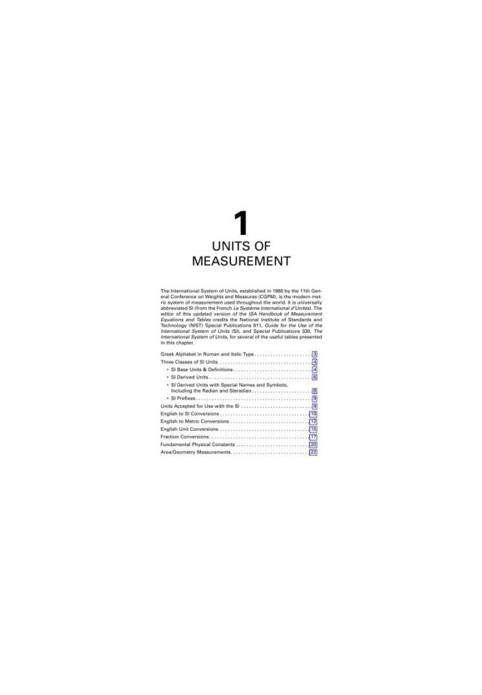 ISA Handbook of Measurement Equations and Tables