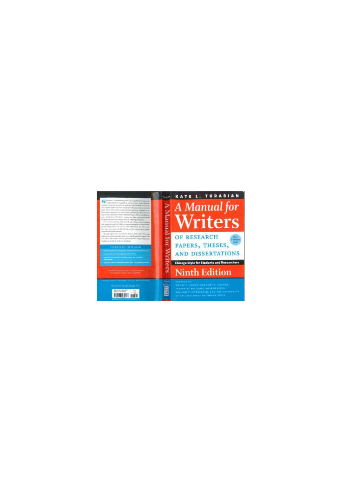 A Manual for Writers of Research Papers, Theses, and Dissertations: Chicago Style for Students and Researchers
