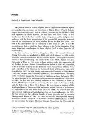 Linear Algebra and its Applications. Volume 162-164
