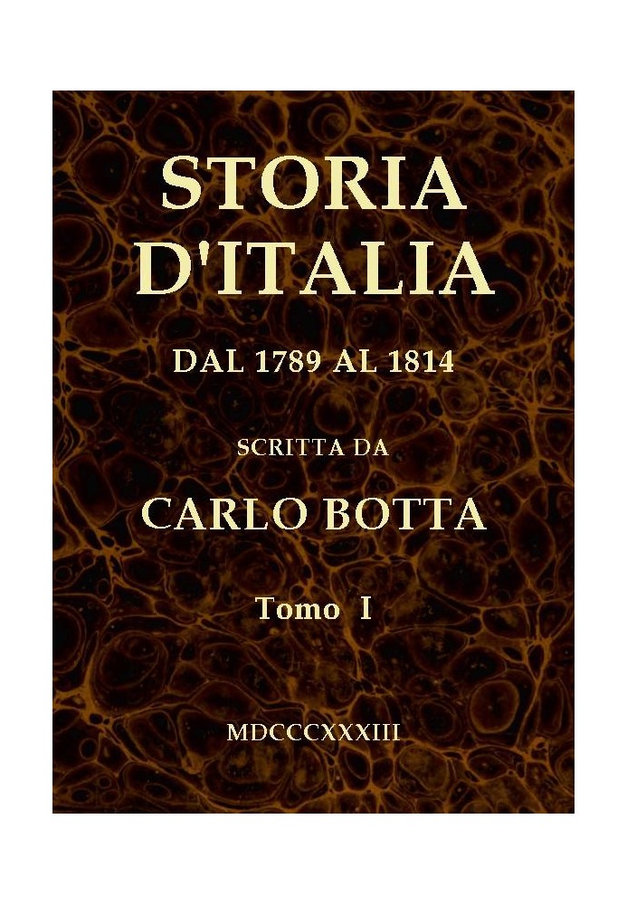 History of Italy from 1789 to 1814, volume I