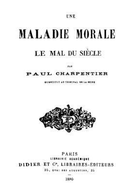 A Moral Illness: The Evil of the Century
