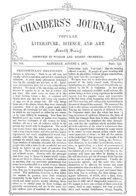 Chambers's Journal of Popular Literature, Science, and Art, No. 710 August 4, 1877