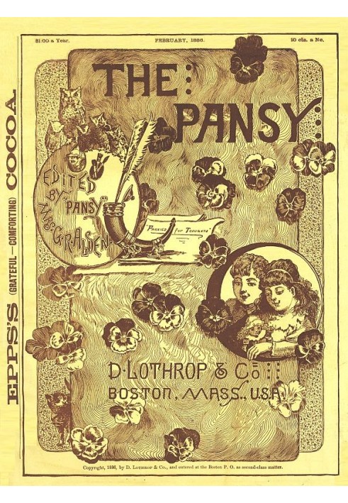 Журнал Pansy, февраль 1886 г.