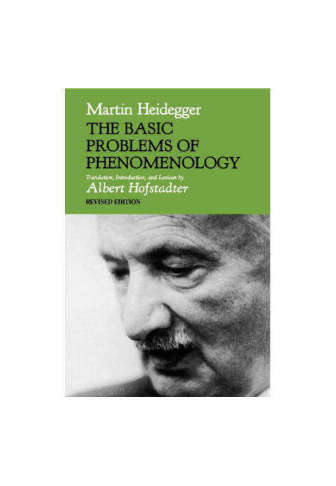 The Basic Problems of Phenomenology