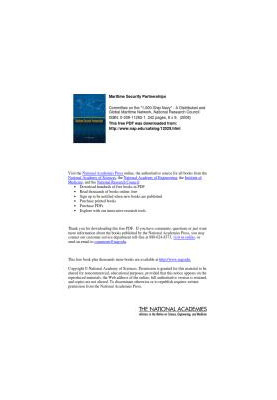 Maritime Security Partnerships