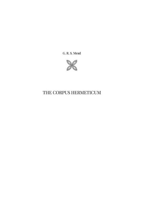 The Corpus Hermeticum