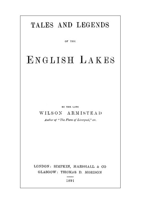 Tales and Legends of the English Lakes