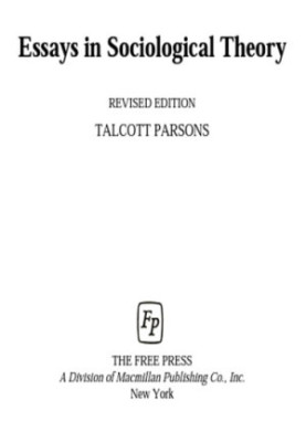 Essays in Sociological Theory