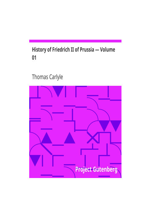 History of Friedrich II of Prussia