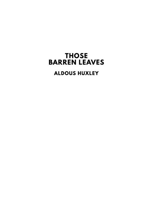 Those Barren Leaves