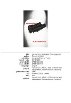 Vargas Llosa among the Postmodernists