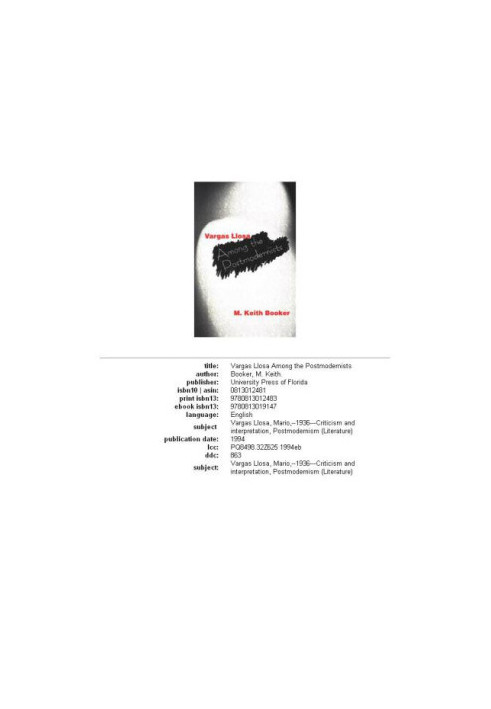 Vargas Llosa among the Postmodernists