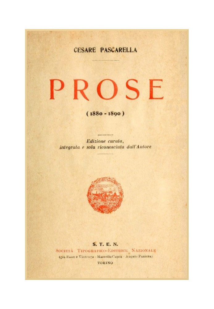 Prose (1880-1890)