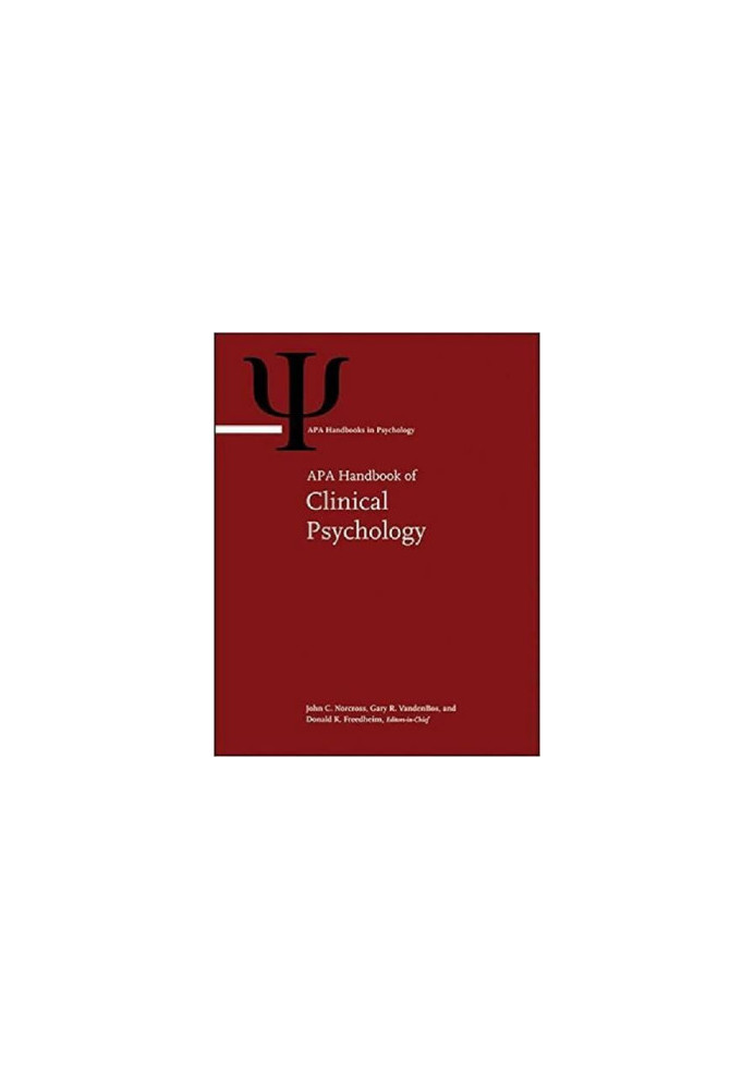 APA Handbook of Clinical Psychology