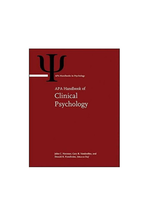APA Handbook of Clinical Psychology