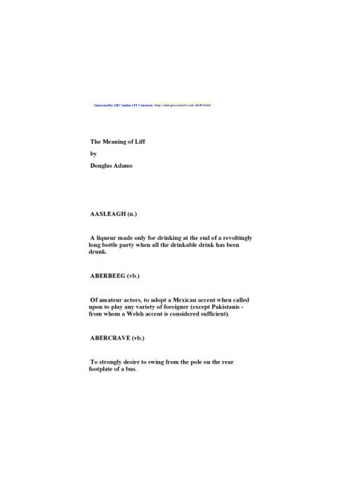 The Meaning of Liff
