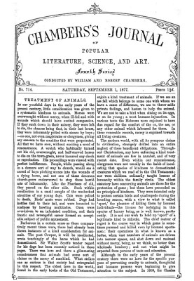 Chambers's Journal of Popular Literature, Science, and Art, No. 714 September 1, 1877